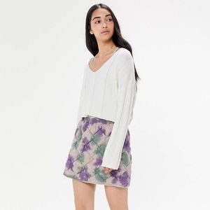 Urban Outfitters Ridley Quilted Tie Dye Mini Skirt
